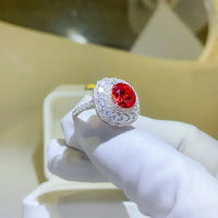 2 Carat Moissanite 925 Sterling Silver Ring