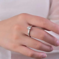 2 Carat Moissanite Zircon 925 Sterling Silver Ring