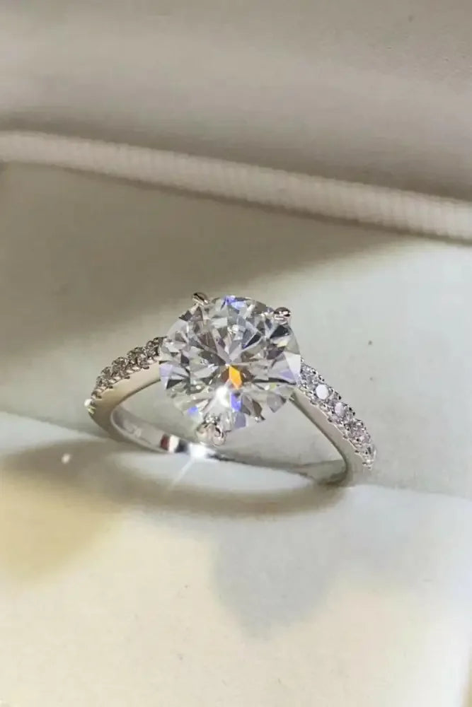 3 Carat Moissanite 925 Sterling Silver Ring