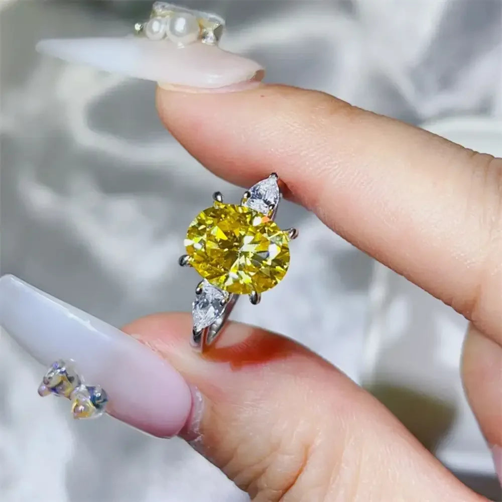 3 Carat Moissanite 925 Sterling Silver Ring