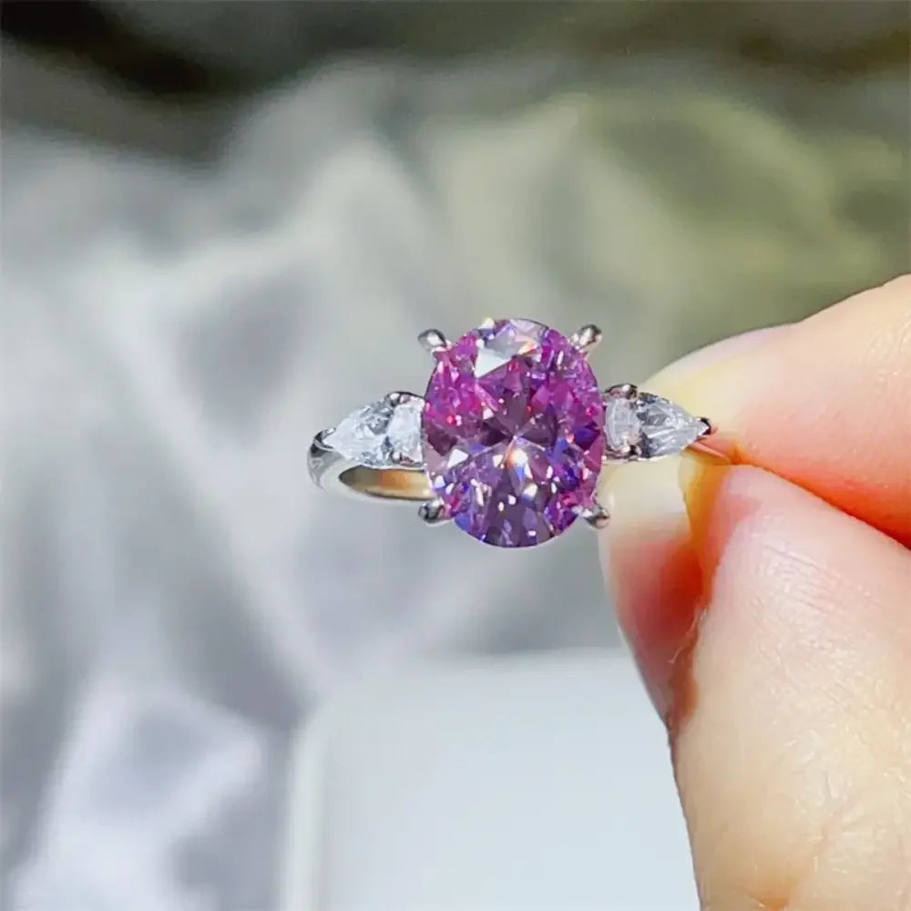 3 Carat Moissanite 925 Sterling Silver Ring