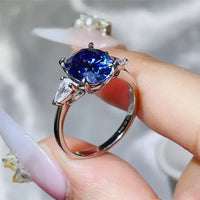 3 Carat Moissanite 925 Sterling Silver Ring
