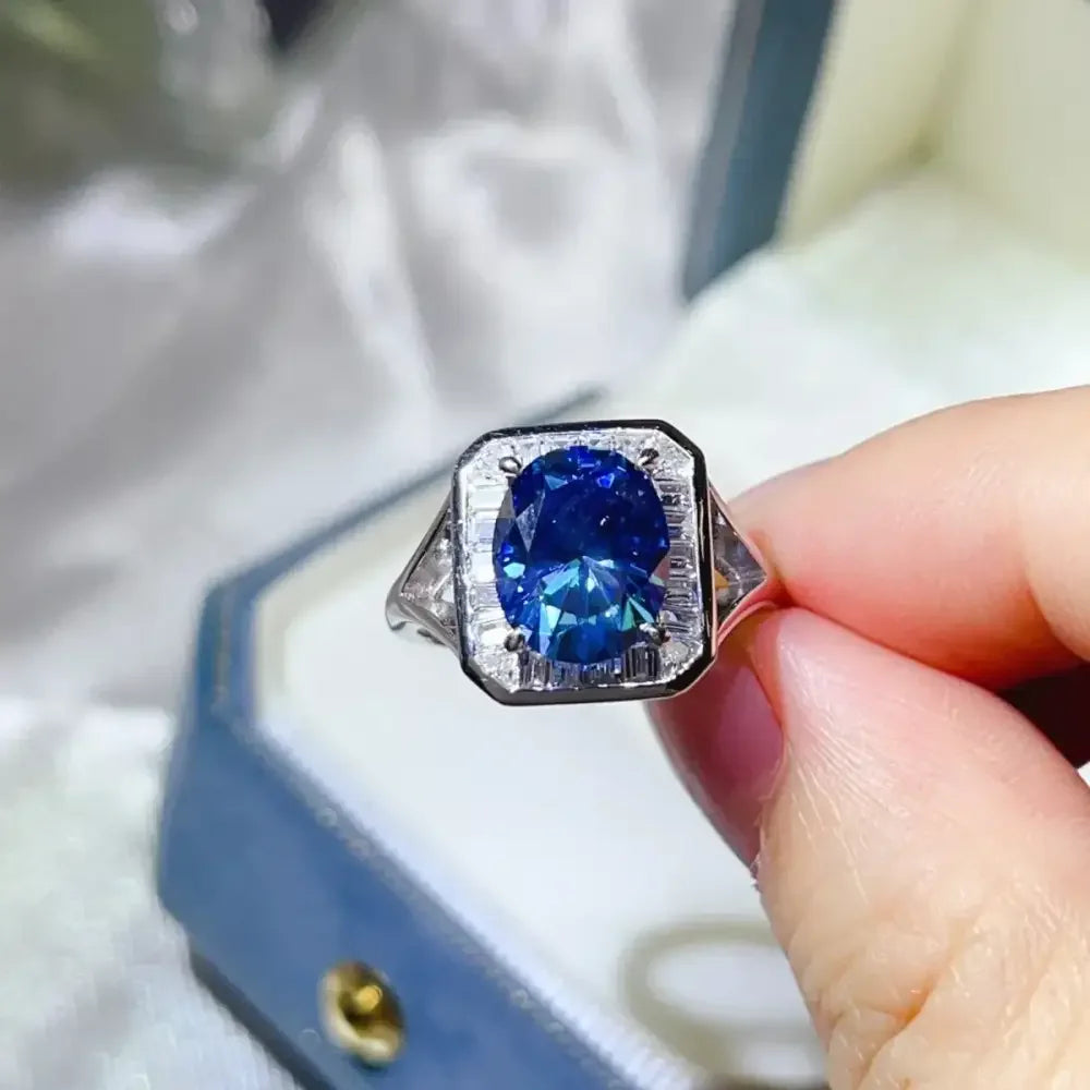 3 Carat Moissanite Square Ring