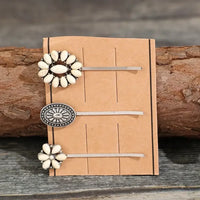 3 PCS/Set Artificial Turquoise Hair Pins
