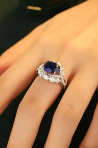 5 Carat Lab - Grown Sapphire Platinum - Plated Ring - Update AvenueRingTrendsi1001009074111351001009074111355 Carat Lab - Grown Sapphire Platinum - Plated RingRoyal Blue