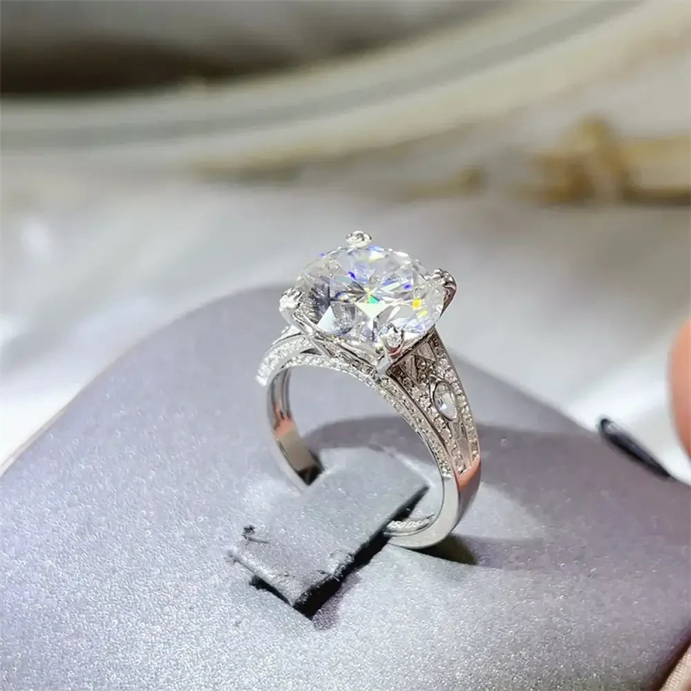 5 Carat Moissanite 925 Sterling Silver Ring
