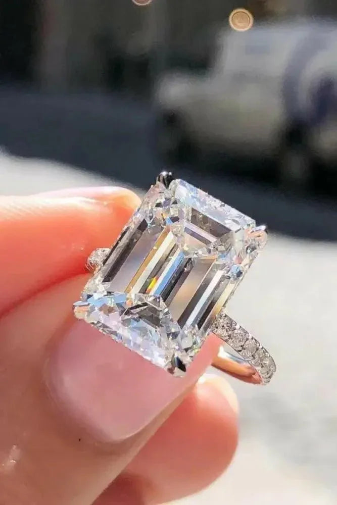 5 Carat Moissanite Side Stone Ring - Update AvenueRingTrendsi1013006286820641013006286820645 Carat Moissanite Side Stone RingSilver