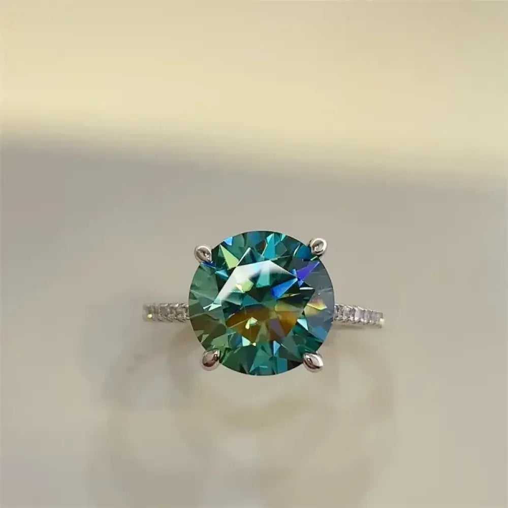 5 Carat Moissanite Zircon 925 Sterling Silver Ring