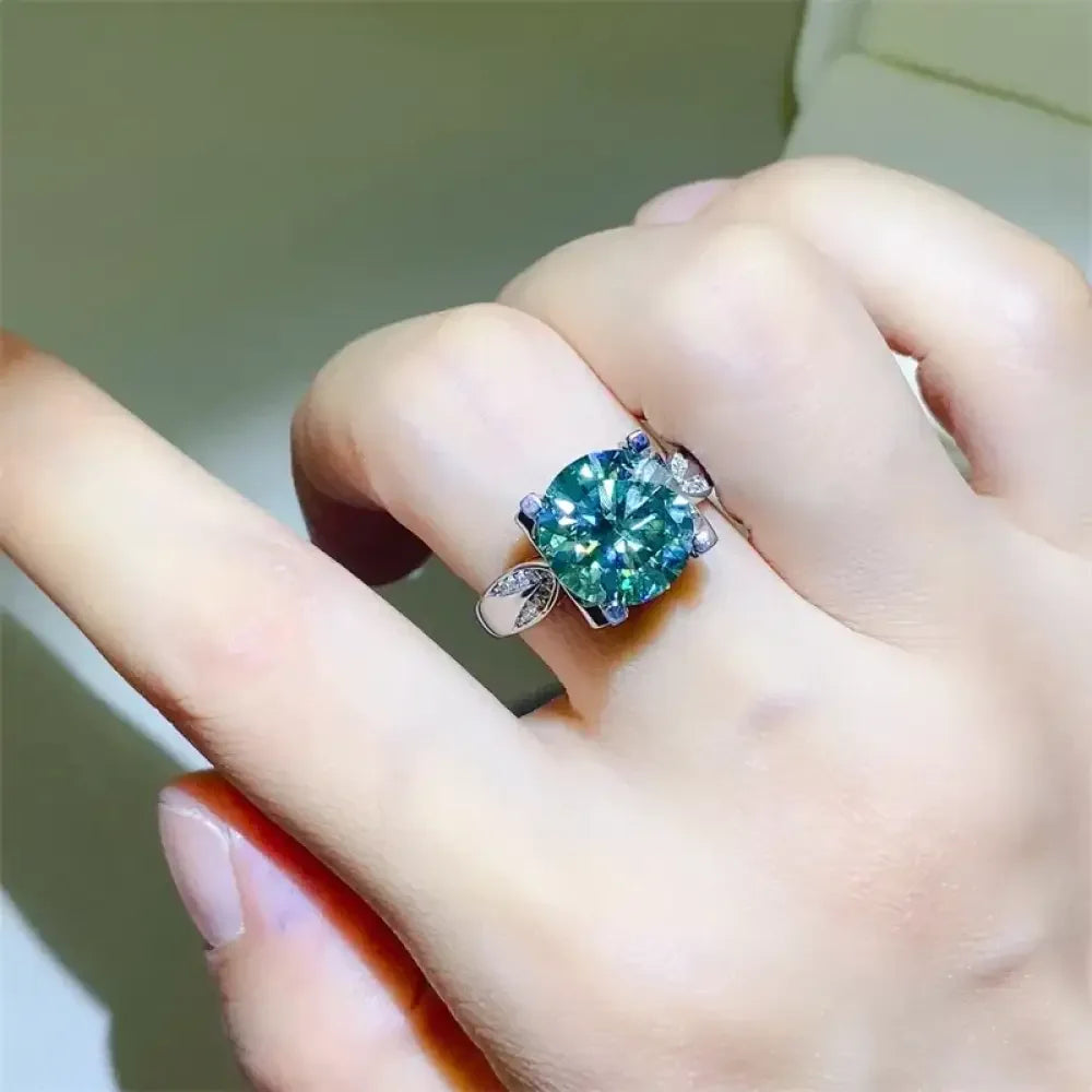 5 Carat Moissanite Zircon 925 Sterling Silver Ring