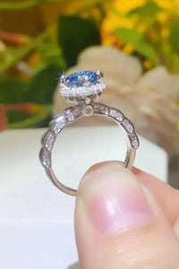 925 Sterling Silver 1 Carat Moissanite Cluster Ring - Update AvenueRingTrendsi101300707563803101300707563803925 Sterling Silver 1 Carat Moissanite Cluster RingRoyal Blue