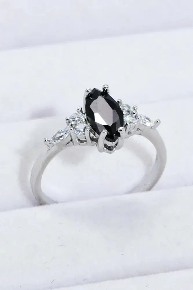 925 Sterling Silver Black Agate Ring - Update AvenueRingTrendsi100100260542338100100260542338925 Sterling Silver Black Agate RingBlack