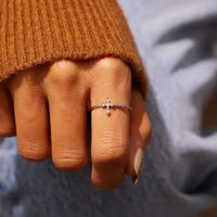 925 Sterling Silver Cross Ring
