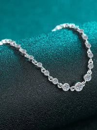 925 Sterling Silver Inlaid Moissanite Bracelet - Update AvenueBraceletsTrendsi100500755882669100500755882669925 Sterling Silver Inlaid Moissanite BraceletCopper