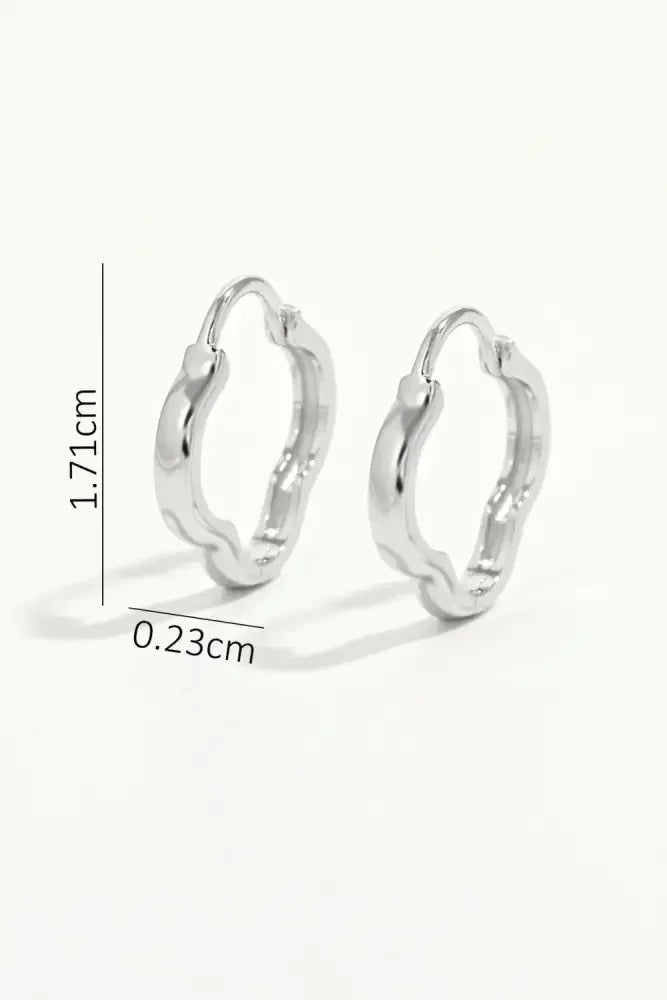 925 Sterling Silver Inlaid Zircon Earrings