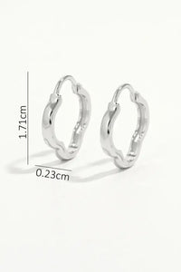 925 Sterling Silver Inlaid Zircon Earrings