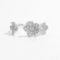 925 Sterling Silver Inlaid Zircon Open Ring