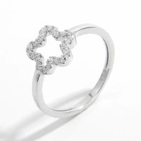 925 Sterling Silver Inlaid Zircon Ring