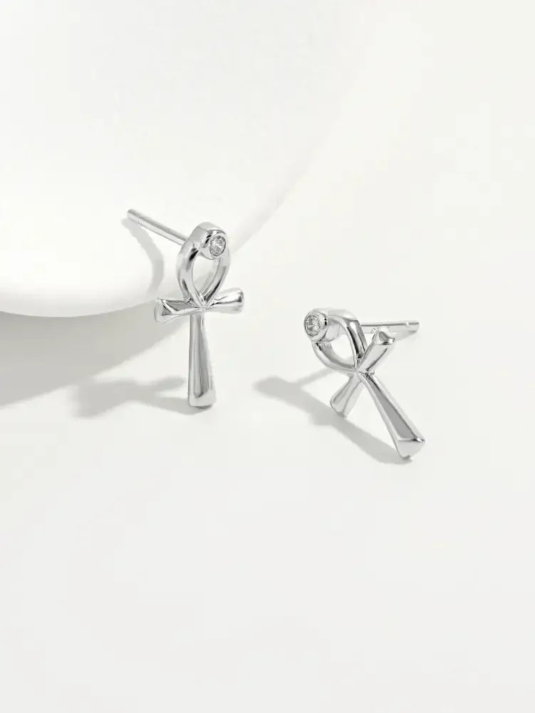 925 Sterling Silver Inland Zircon Earrings