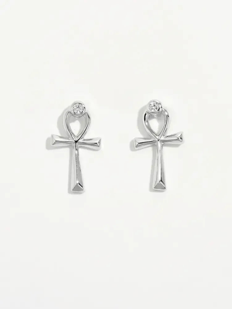 925 Sterling Silver Inland Zircon Earrings