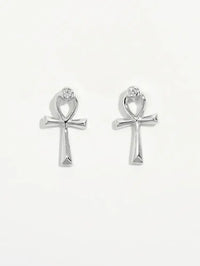 925 Sterling Silver Inland Zircon Earrings