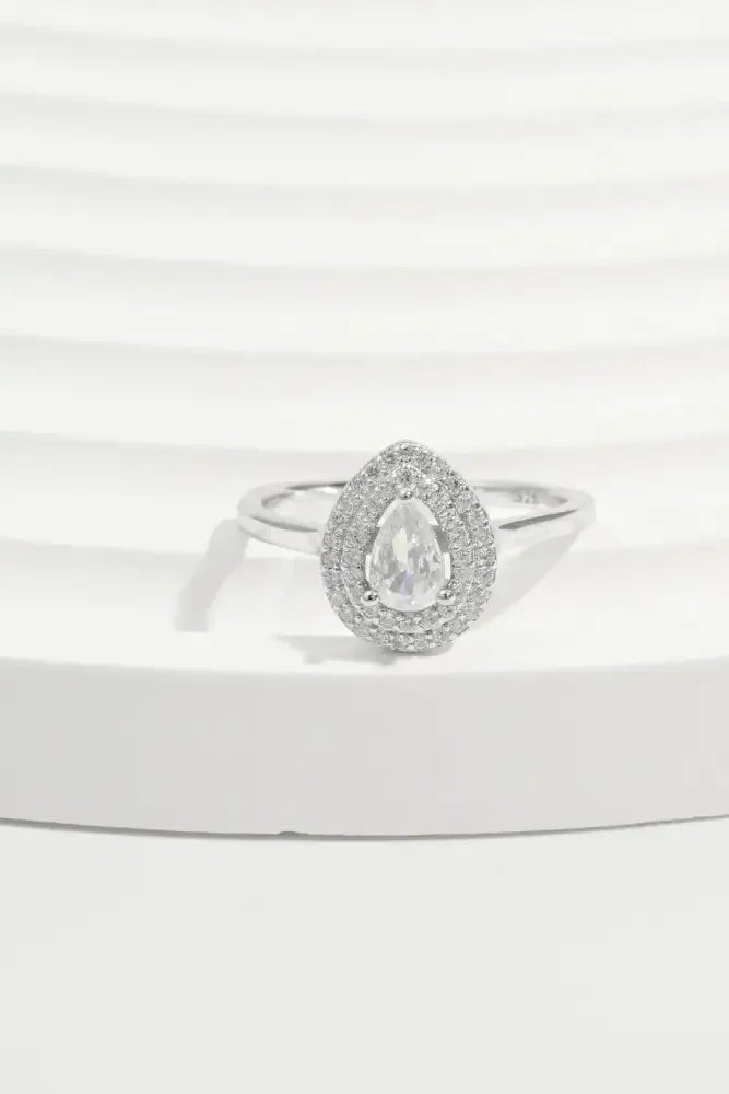 925 Sterling Silver Inland Zircon Ring