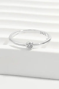 925 Sterling Silver Inland Zircon Ring