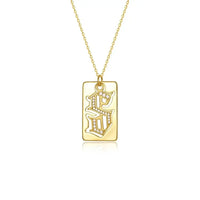 925 Sterling Silver Letter S Pendant Necklace