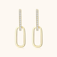 925 Sterling Silver Moissanite Earrings