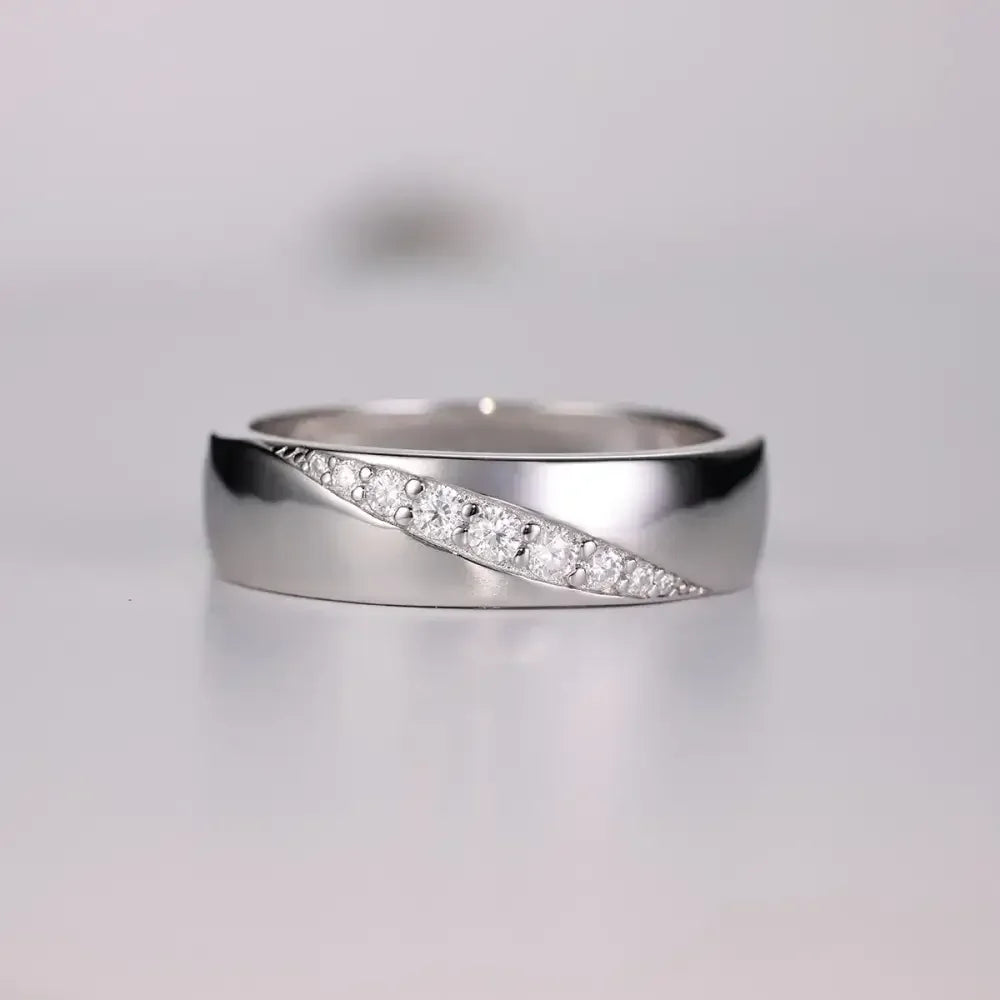 925 Sterling Silver Moissanite Ring