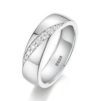 925 Sterling Silver Moissanite Ring