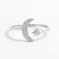 925 Sterling Silver Moon Open Ring - Update AvenueRingTrendsi100500064971768100500064971768925 Sterling Silver Moon Open RingSilver