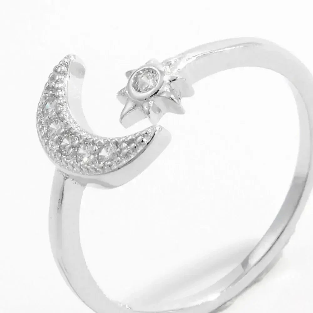 925 Sterling Silver Moon Open Ring - Update AvenueRingTrendsi100500064971768100500064971768925 Sterling Silver Moon Open RingSilver