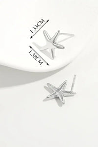 925 Sterling Silver Star Stud Earrings