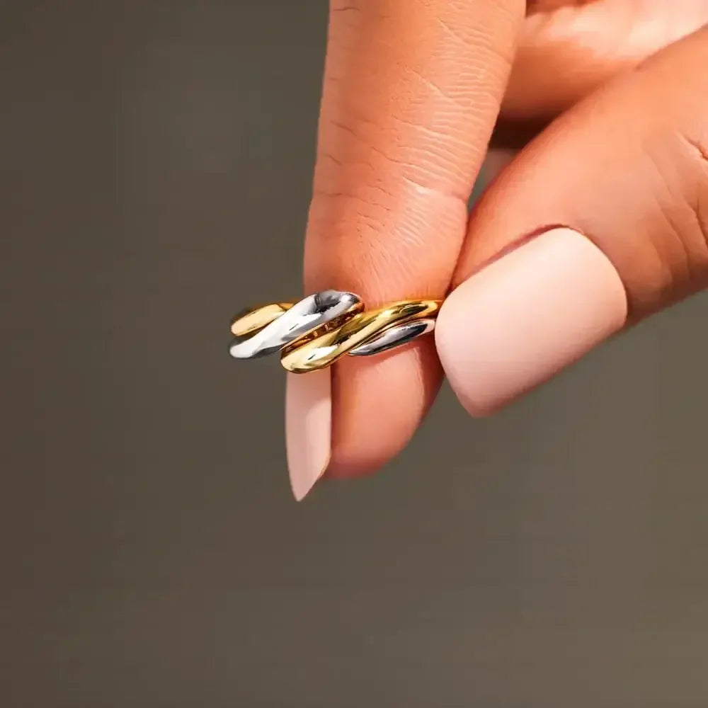 925 Sterling Silver Twisted Open Ring
