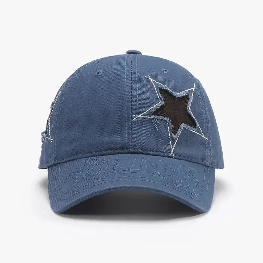 Adjustable Star Raw Hem Cap - Update AvenueTrendsi100500213021971100500213021971Adjustable Star Raw Hem CapMedium