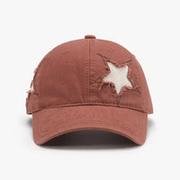 Adjustable Star Raw Hem Cap - Update AvenueTrendsi100500213028486100500213028486Adjustable Star Raw Hem CapRust