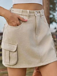 Adjustable Waist Denim Skirt with Pockets - Update AvenueDenim Dresses & SkirtsTrendsi1001008323416781001008323416786f58a772 - cdd7 - 4e7a - 9d25 - 0ab5a11a1f85 - MaxMocha