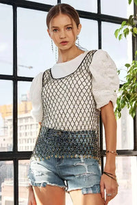 ADORA Beads Accent Fishnet Tank Top - Update AvenueTrendsi1001009561113581001009561113584479cc4b807e4fa285ca7097ae33d45a - Max - OriginGOLD