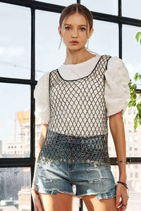 ADORA Beads Accent Fishnet Tank Top - Update AvenueTrendsi100100956111358100100956111358693b372074764f9bb58f85aae2dcc794 - Max - OriginGOLD