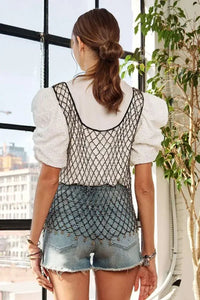ADORA Beads Accent Fishnet Tank Top - Update AvenueTrendsi100100956111358100100956111358577db615729b43b89da4c13a27a33f15 - Max - OriginGOLD