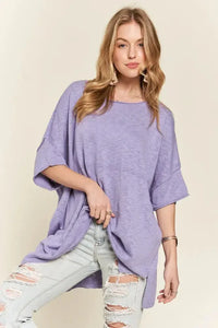 ADORA Drop Shoulder Loose Fit Knit Tunic Top - Update AvenueT-ShirtsTrendsi1001003821413921001003821413925755600eaa834dbdbc043e87b15bba0c - Max - OriginLAVENDER