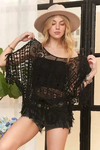 ADORA Fringe Hem Crochet Top - Update AvenueBoho VibesTrendsi100100455761114100100455761114b955e388c7d746f381b243962e6edc83 - Max - OriginBLACK