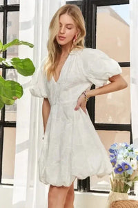 ADORA Puff Sleeve Floral Dress - Update AvenueTrendsi100100051514345100100051514345d81bf2377fa24129996a20d7c6efe14a - Max - OriginWHITE