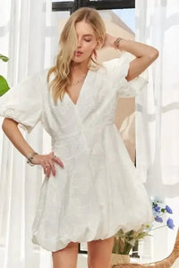 ADORA Puff Sleeve Floral Dress - Update AvenueTrendsi100100051514345100100051514345770f57c09ec747e0bae0051729f7db23 - Max - OriginWHITE