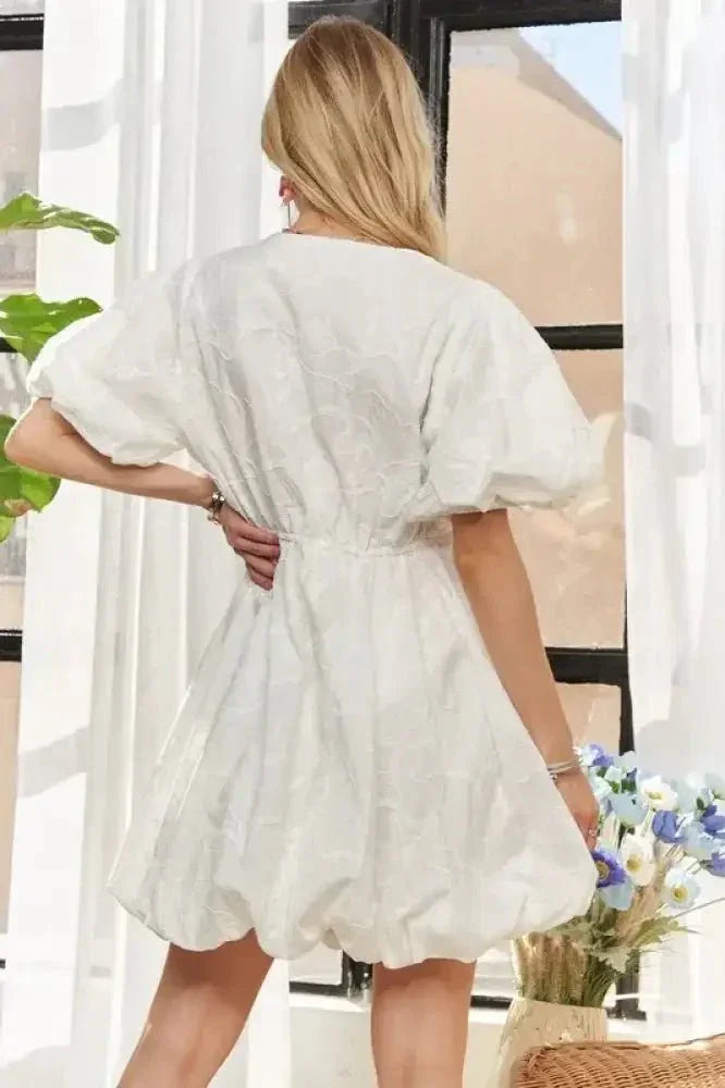 ADORA Puff Sleeve Floral Dress - Update AvenueTrendsi10010005151434510010005151434541a7827a4cb746c084a2531a86cb9cd7 - Max - OriginWHITE