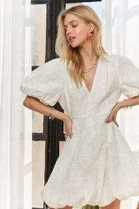 ADORA Puff Sleeve Floral Dress - Update AvenueTrendsi100100051514345100100051514345d38ec158a7fc4f7ba61cec175c0900eb - Max - OriginWHITE