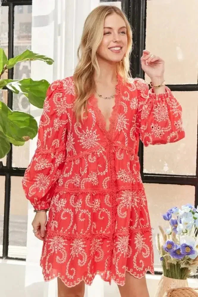 ADORA Puff Sleeve Floral Dress - Update AvenueBoho VibesTrendsi1001005730314051001005730314058fadf39c6a7345d9b76385354ed750c8 - Max - OriginCORAL
