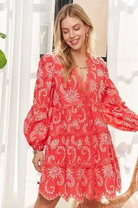 ADORA Puff Sleeve Floral Dress - Update AvenueBoho VibesTrendsi100100573031405100100573031405e60205609aec468196c609a4dd94fc36 - Max - OriginCORAL