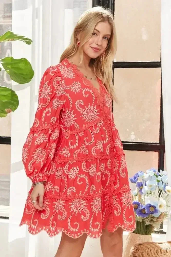 ADORA Puff Sleeve Floral Dress - Update AvenueBoho VibesTrendsi1001005730314051001005730314059c50062256dd4c5f8b509731f45cf747 - Max - OriginCORAL