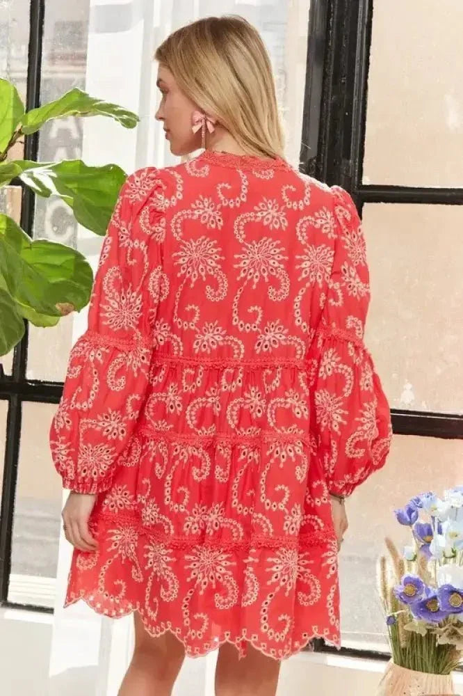 ADORA Puff Sleeve Floral Dress - Update AvenueBoho VibesTrendsi1001005730314051001005730314052d538bdc6af04d48b4fe515cf4199ff8 - Max - OriginCORAL